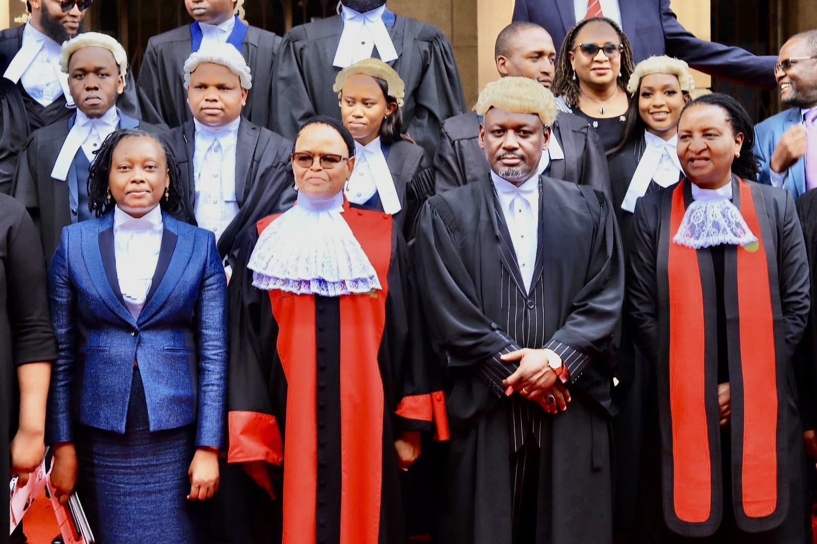 File image of Otiende Amollo, Chief Justice Martha Koome, and Judiciary Registrar Anne Amadi.